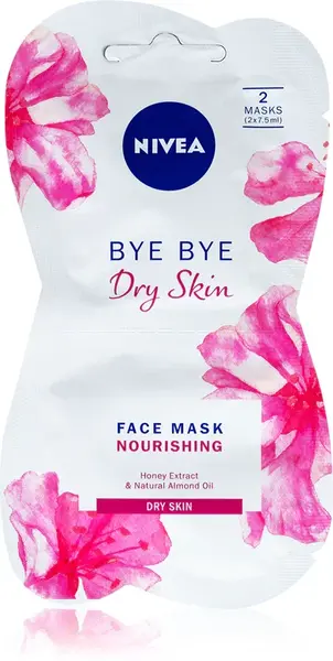 NIVEA Bye Bye Dry Skin výživná maska 2x7.5ml