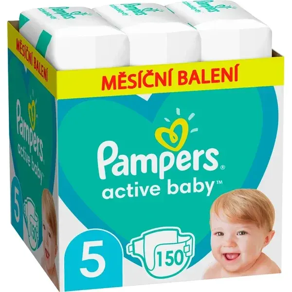 Pampers Active Baby vel. 5 Junior (150 ks)