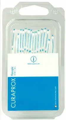 CURAPROX DF 967 dentální nit na plast.párátku 30ks