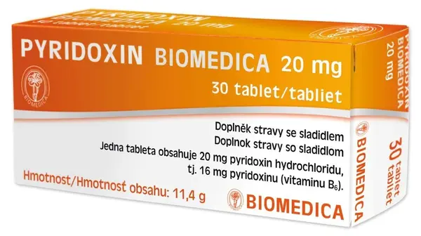 Pyridoxin Biomedica 20mg tbl.30
