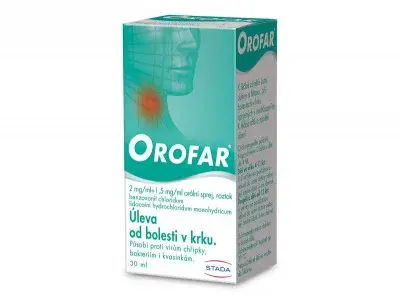 Orofar 2mg/ml, 1.5mg/ml ústní sprej 30ml