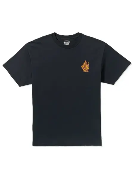 Volcom pánské tričko Fa Callum Rooney Sst Antique Black | Černá | Velikost L