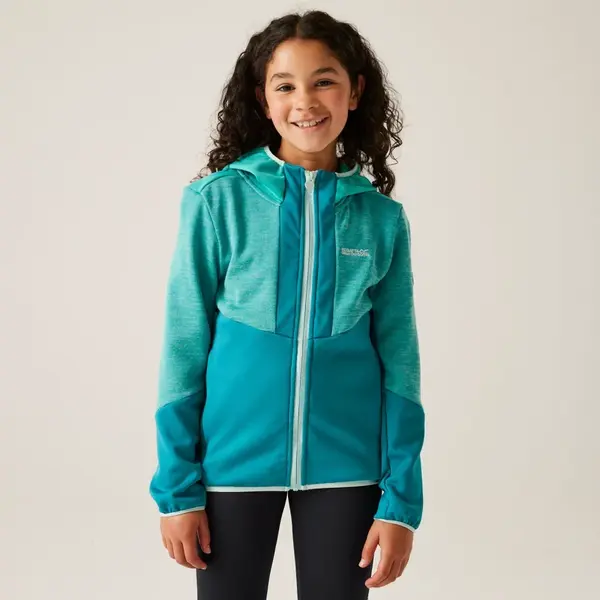 Dětská fleecová mikina regatta dissolver x tyrkysová 158
