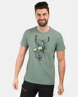 Pánské bavlněné tričko kilpi discover-m khaki 3xl