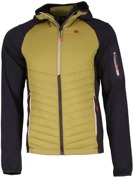 Pánská zateplená mikina gts 405951 khaki l