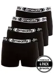 Meatfly pánské boxerky Balboa Boxershorts Four Pack Black/Black | Černá | Velikost S