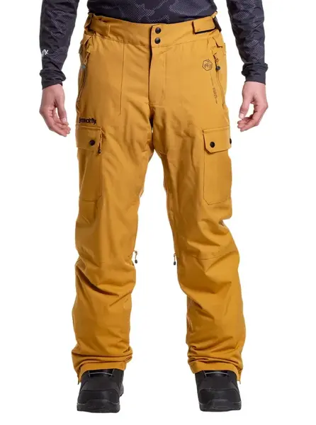 Meatfly pánské SNB & SKI kalhoty Gary Wood | Hnědá | Velikost XXL