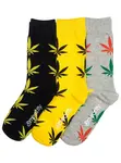 Meatfly ponožky Lexy Triple Pack Ganja | Mnohobarevná | Velikost S/M
