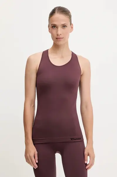 Tréninkový top Hummel Seamless černá barva, 210491