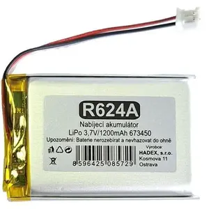 Baterie nabíjecí LiPo 3,7V/1200mAh 673450 HADEX