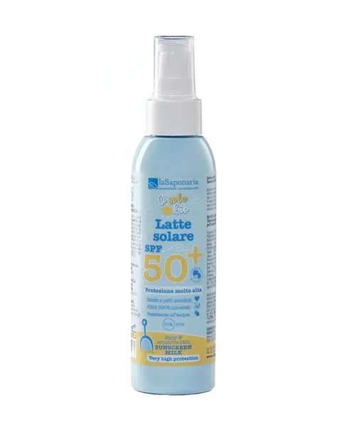 laSaponaria Opalovací mléko pro děti a na citlivou pokožku BIO SPF50+ 125 ml