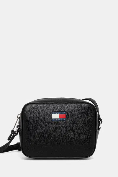 Kabelka Tommy Jeans černá barva, AW0AW17543