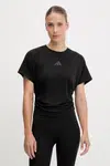 Tréninkové tričko adidas Performance POWER dámské, černá barva, JX1190