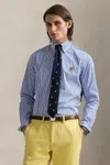 Košile Polo Ralph Lauren pánská, modrá barva, regular, s klasickým límcem, 710965413
