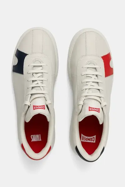 Kožené tenisky Camper TWS pánské, bílá barva, K100743-044