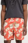 Kraťasy Tommy Hilfiger pánské, oranžová barva, MW0MW39713