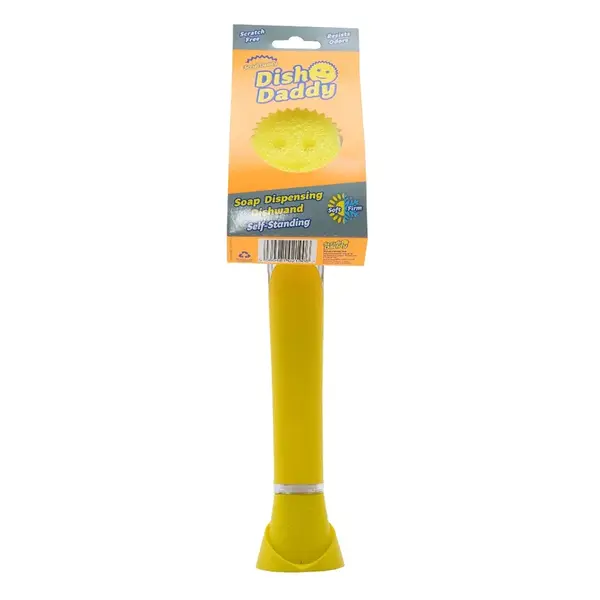 Scrub Daddy Houbička na nádobí s rukojetí a dávkovačem Dish Daddy 1 ks