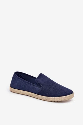 Boto Pánské espadrilky tenisky z eko semiše tmavě modré Lunaria