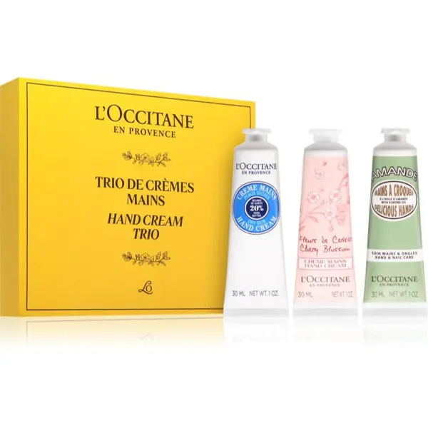 L’Occitane Hand Cream Trio dárková sada na ruce
