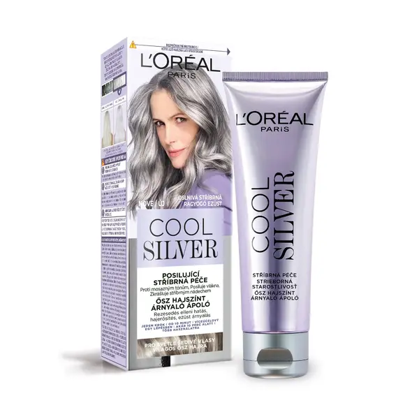 Loréal Paris Cool Silver posilující stříbrná péče 114 ml oslnivá stříbrná