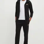 Tepláková souprava EA7 Emporio Armani černá barva, PJVRZ.8NPV62