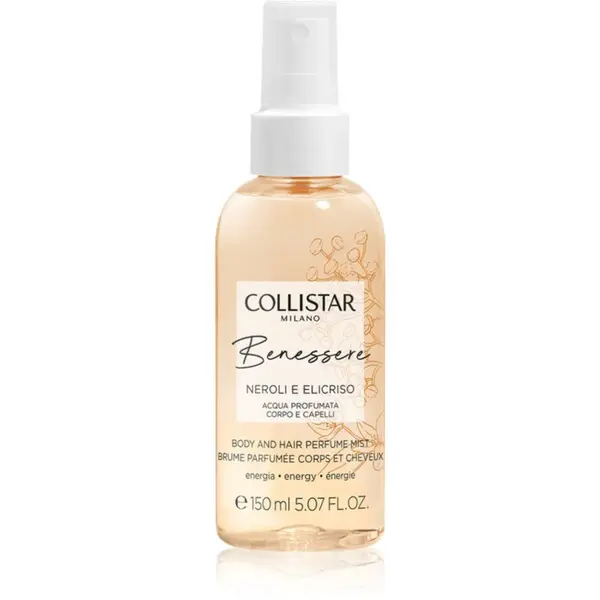 Collistar Benessere Neroli and Helichrysum parfémovaná mlha na vlasy a tělo pro ženy 150 ml