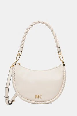 Kožená kabelka MICHAEL Michael Kors KYLA béžová barva, 32T5G8QU1L