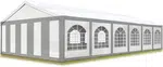 Hawaj Párty stan Premium Ohnivzdorný 6 x 12 m šedo-bílý
