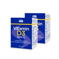 GS Vitamin D3 2000 IU, 2 x 90 kapslí