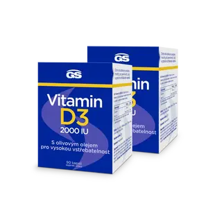 GS Vitamin D3 2000 IU, 2 x 90 kapslí