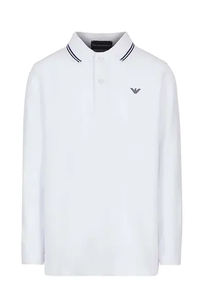 Dětské tričko s dlouhým rukávem Emporio Armani bílá barva, 8N4FB5 1JPTZ