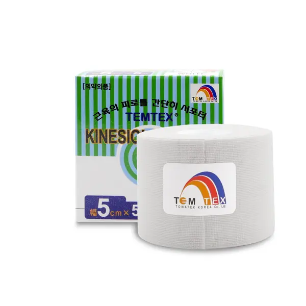 TEMTEX kinesio tape Classic, bílá tejpovací páska 5cm x 5m