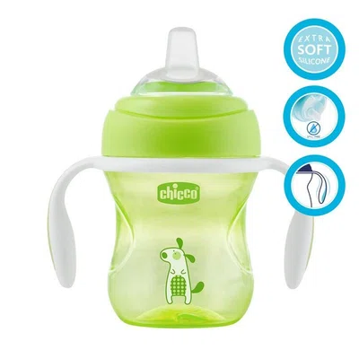 Chicco hrneček učíme se s držadly 200 ml zelená