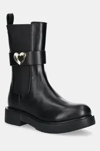 Kožené kotníkové boty Love Moschino