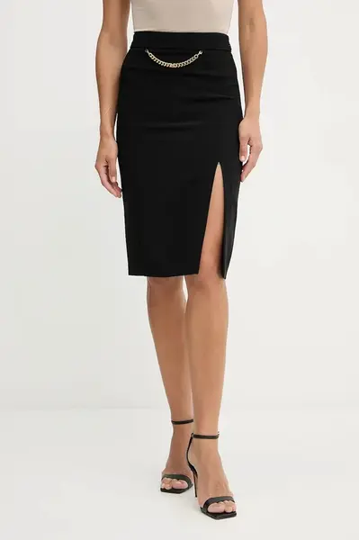 Sukně Marciano Guess ELLA černá barva, midi, pouzdrová, 5YGD07 7357A