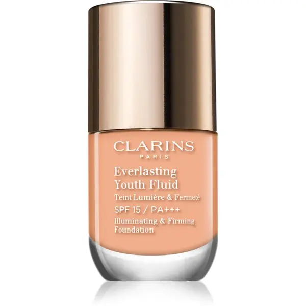 Clarins Everlasting Youth Fluid Foundation rozjasňující make-up SPF 15 odstín 107 Beige 30 ml