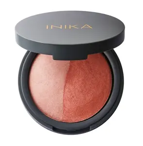 Inika Organic Přírodní zapečená minerální duo tvářenka Burnt Peach 6,5 g