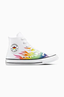 Kecky Converse Chuck Taylor All Star Pride bílá barva, A15780C