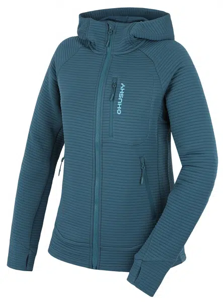 Husky Anara L L, turquoise Dámská mikina s kapucí