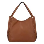 Dámská kožená kabelka přes rameno světle hnědá - ItalY Evelyn