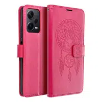 Flipové pouzdro MEZZO Book case pro Xiaomi Redmi Note 14 Pro 5G / 14 Pro+ 5G, dreamcatcher magenta