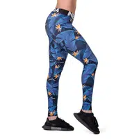 Dámské legíny Nebbia Mid Waist Ocean Power 566 Ocean Blue XS