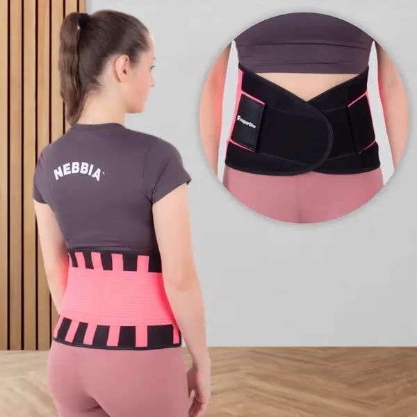 Neoprenový pás inSPORTline Waistrim růžová XL