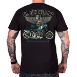 Triko BLACK HEART Blue Chopper černá XXL