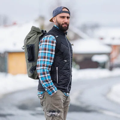 Pánská vyhřívaná vesta inSPORTline WARMhim černá 3XL