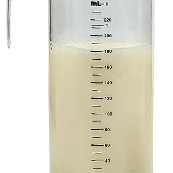 Kadeřnická odměrka s ryskami Sibel - 220 ml, plastová (0090041)