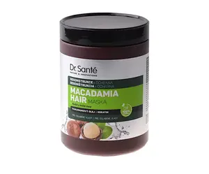 Maska pro rekonstrukci poškozených vlasů Dr. Santé Macadamia - 1000 ml + dárek zdarma