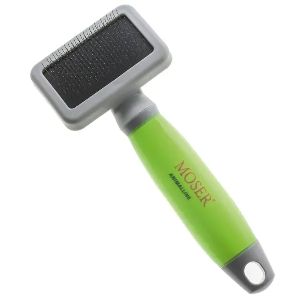 Plochý kartáč na zvířecí srst Moser Animal Line Slicker Brush - S (2999-7055) + dárek zdarma