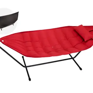 Houpací síť headdemock superb vč. polštáře a černé konstrukce, více variant - Fatboy Barva: red