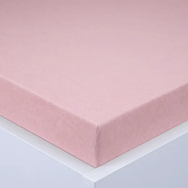 Napínací prostěradlo froté EXCLUSIVE starorůžové sada 2 ks 90 x 200 cm